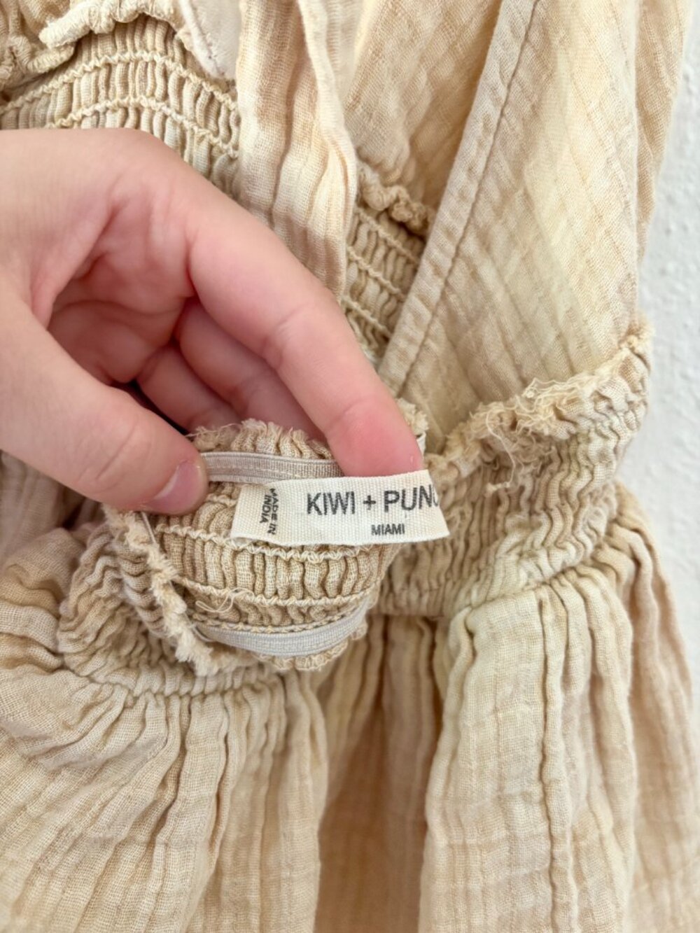 Beige Ruffle Halter Top - Picture 4 of 7